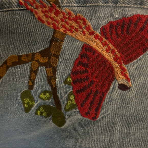 FARM Rio Floral Embroidered Blue Jeans - Picture 5 of 8